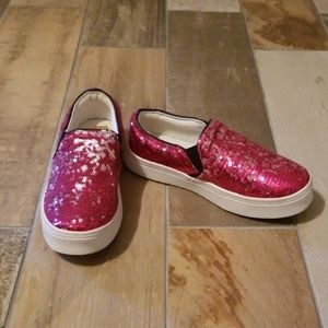 Pink sequins shoes